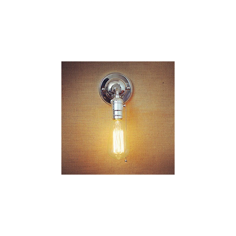 Lámpara de pared Edison estilo loft retro para dormitorio, luces de pared para el hogar, rústica, industrial, de un solo cabezal, para pasillo, sala de estar, mini decoración de pared
