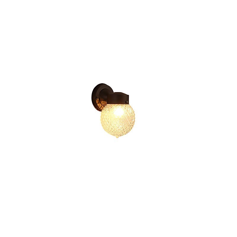 Aplique de pared moderno contemporáneo con acabado en óxido negro, ideal para apliques de pared con luz ambiental de estilo mini.