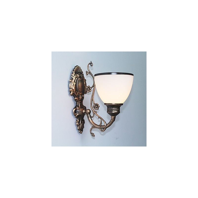 Lámpara de pared americana sencilla, lámpara de noche, lámpara decorativa para sala de estar, lámpara de pared creativa de estilo europeo de hierro forjado.