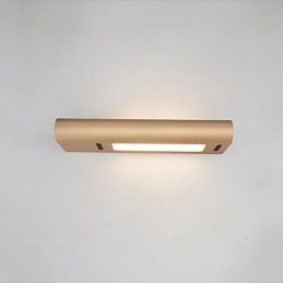 Pintura contemporánea moderna integrada para apliques de pared con luz ambiental.