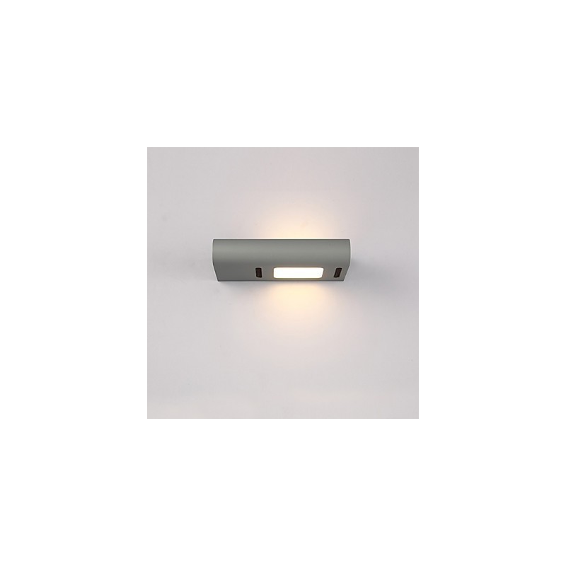 Pintura contemporánea moderna integrada para apliques de pared con luz ambiental.
