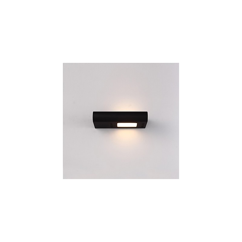 Pintura contemporánea moderna integrada para apliques de pared con luz ambiental.