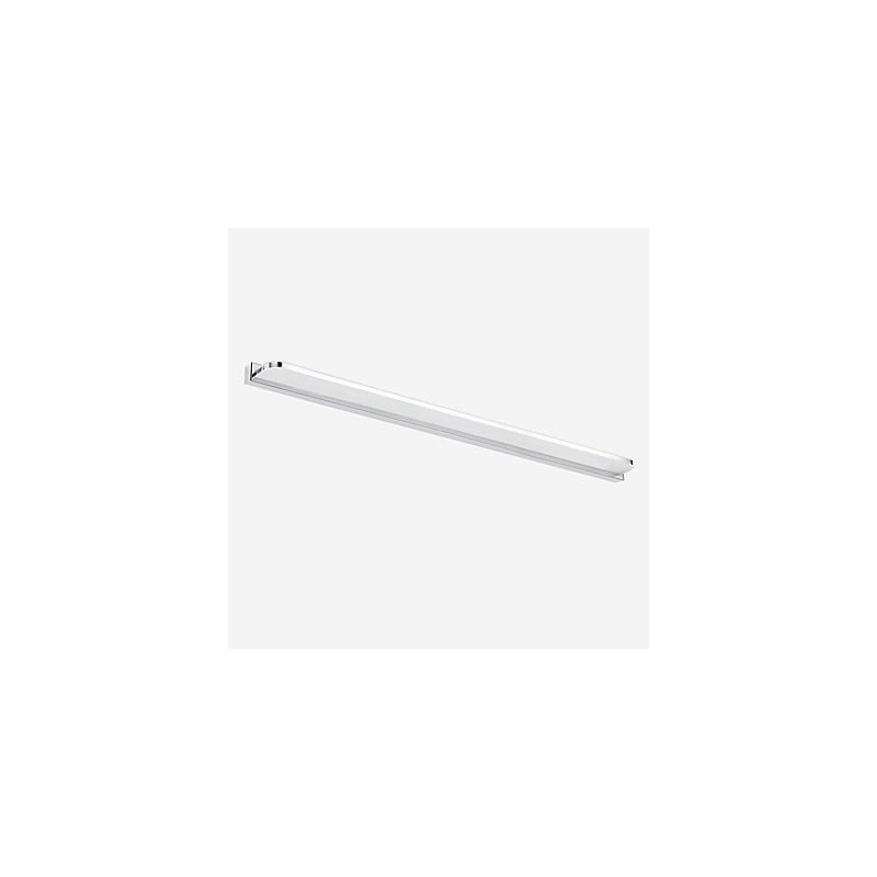 Lámpara de pared con iluminación ambiental para baño, moderna y contemporánea, galvanizada y con función integrada.