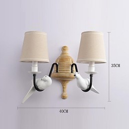 Apliques de pared con luz ambiental de pintura vintage sencilla de estilo rústico