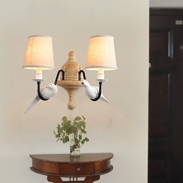 Apliques de pared con luz ambiental de pintura vintage sencilla de estilo rústico