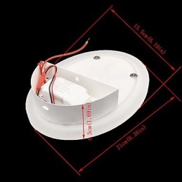 Lámpara de pared redonda de acrílico tallado en ciruela, lámpara de noche, luces de pasillo, blanco cálido, CA 220 V