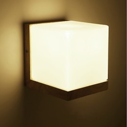 Lámpara de pared creativa para balcón, estilo novedoso, estilo campestre, con protección para los ojos, luz ambiental, apliques de noche