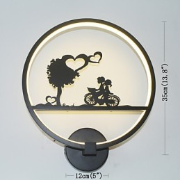 Lámpara de pared de aluminio, moderna, minimalista, creativa, para sala de estar, balcón, pasillo