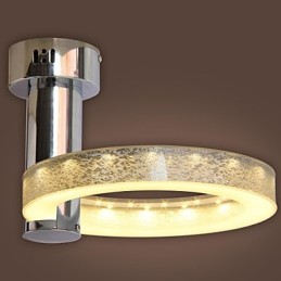 Lámpara de araña de acrílico plateado (acabado cromado)