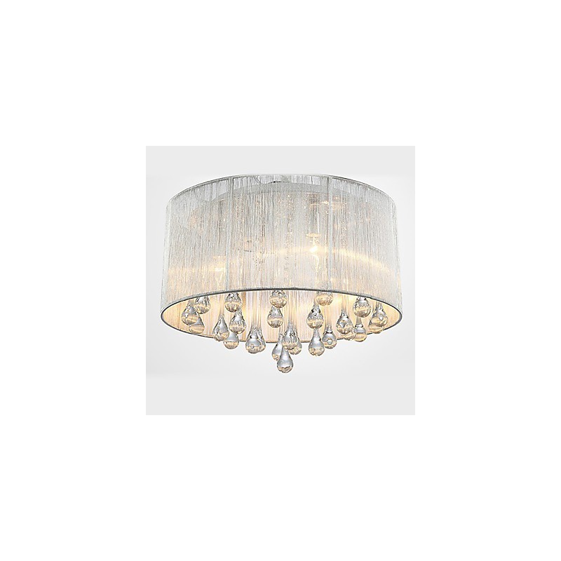 Lámpara de techo moderna de cristal de 4 luces