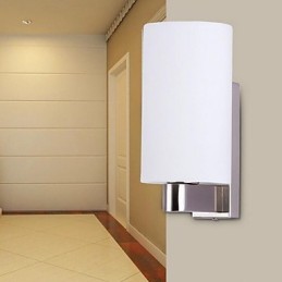 Apliques de pared modernos, contemporáneos, con iluminación ascendente y acabado galvanizado