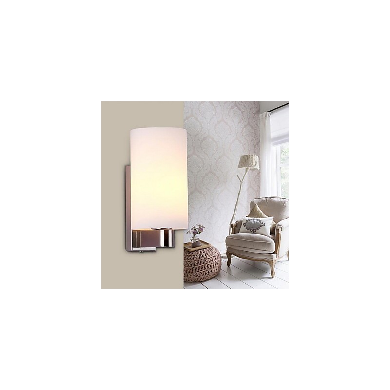 Apliques de pared modernos, contemporáneos, con iluminación ascendente y acabado galvanizado