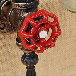 Lámpara de pared de hierro con interruptor para restaurante, bar, pipa de agua, botella de vino, ámbar