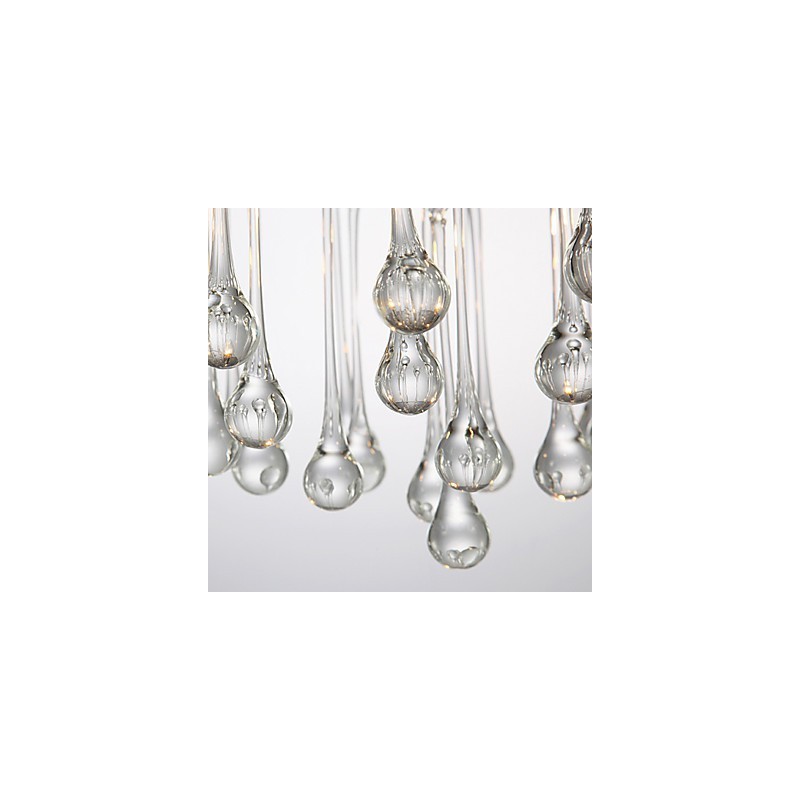 Lámpara de techo moderna de cristal de 4 luces