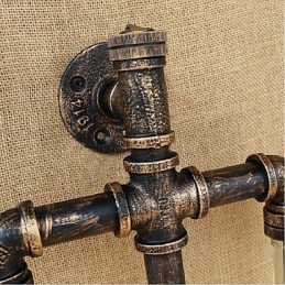Lámpara de pared con interruptor, estilo americano, para restaurante, bar, pipa de agua, botella de vino, color gris