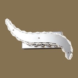 Apliques de pared con luz ambiental de cristal con función de pintura contemporánea moderna integrada