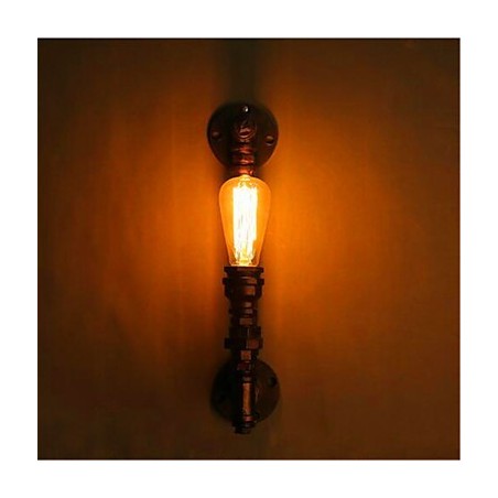 Lámpara de pared de hierro de un solo cabezal con personalidad creativa para pasillo, escalera, restaurante, bar, estilo industrial, estilo retro americano