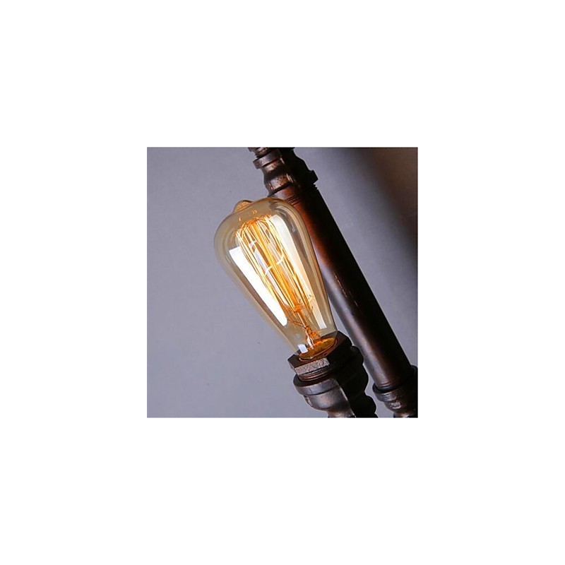 Lámpara de pared de hierro de un solo cabezal con personalidad creativa para pasillo, escalera, restaurante, bar, estilo industrial, estilo retro americano