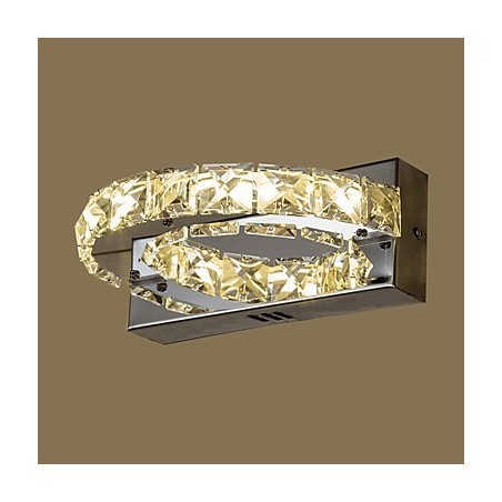 Apliques de pared con luz ambiental de cristal con función de pintura contemporánea moderna integrada Apliques de pared con luz ambiental de cristal con función de pintura contemporánea moderna integrada