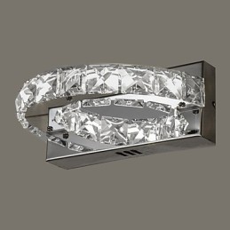 Apliques de pared con luz ambiental de cristal con función de pintura contemporánea moderna integrada