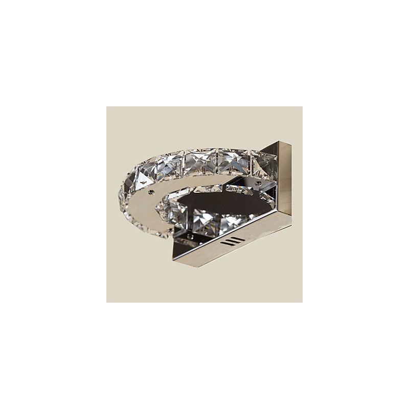 Apliques de pared con luz ambiental de cristal con función de pintura contemporánea moderna integrada