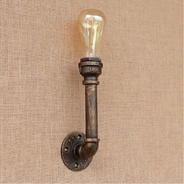 Lámpara de pared pequeña decorativa con pipa de agua sencilla y nostálgica