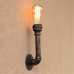 Lámpara de pared pequeña decorativa con pipa de agua sencilla y nostálgica