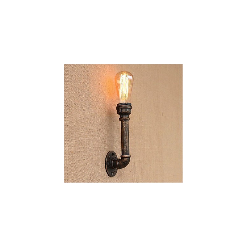 Lámpara de pared pequeña decorativa con pipa de agua sencilla y nostálgica