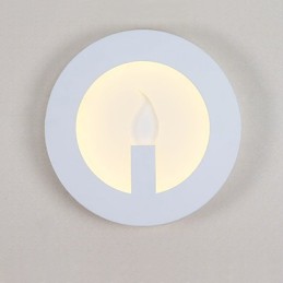 Lámpara de pared con función de pintura contemporánea moderna integrada para luz ambiental.