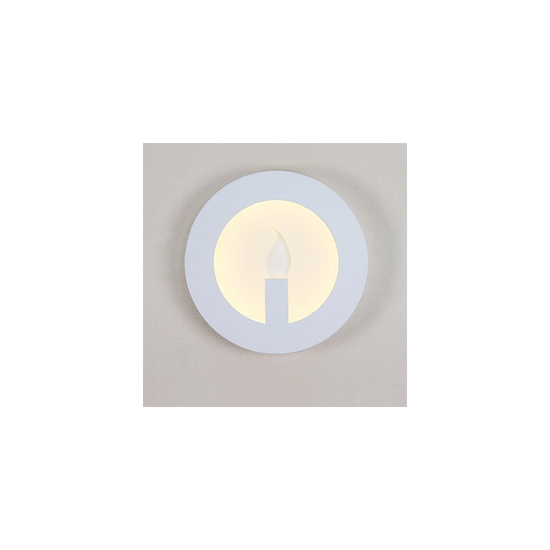 Lámpara de pared con función de pintura contemporánea moderna integrada para luz ambiental.