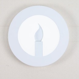 Lámpara de pared con función de pintura contemporánea moderna integrada para luz ambiental.