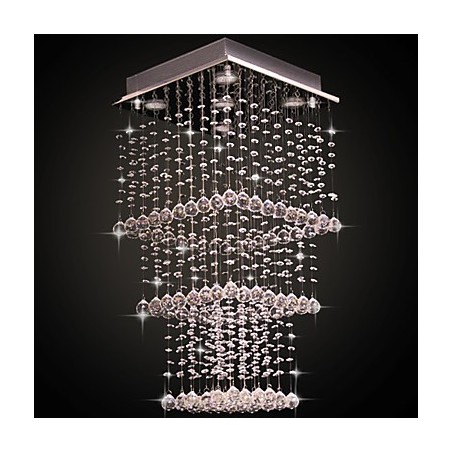 Lámpara empotrada moderna contemporánea de metal galvanizado y cristal Lámpara empotrada moderna contemporánea de metal galvanizado y cristal