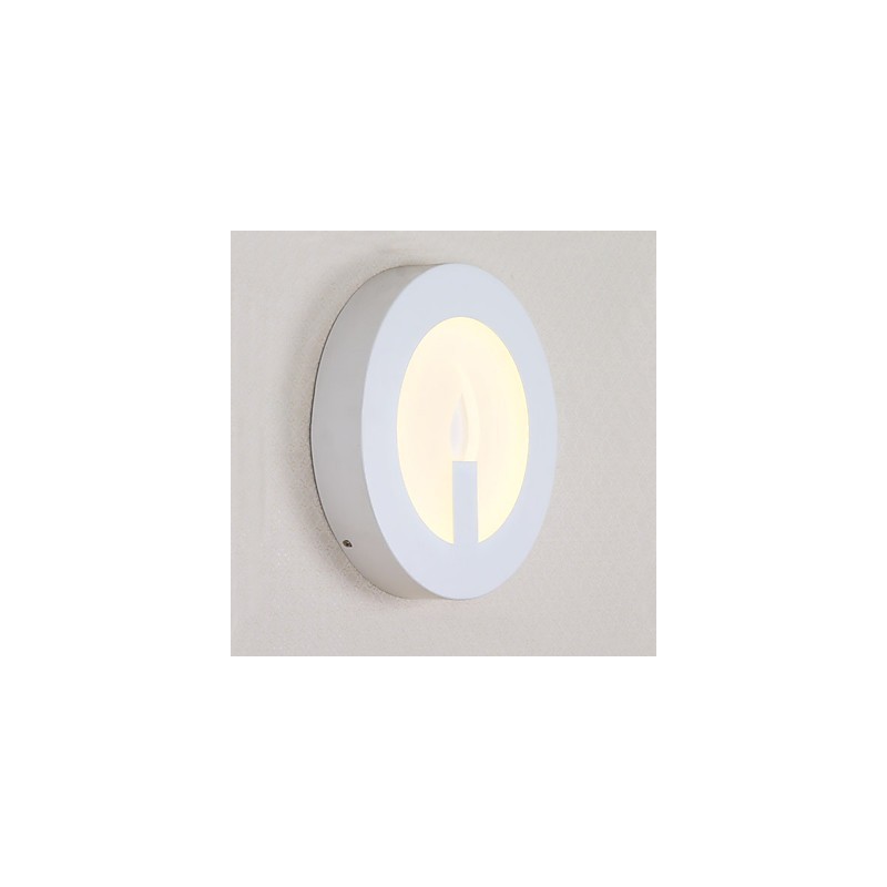 Lámpara de pared con función de pintura contemporánea moderna integrada para luz ambiental.