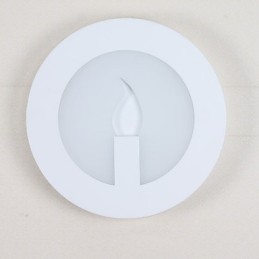 Lámpara de pared con función de pintura contemporánea moderna integrada para luz ambiental.