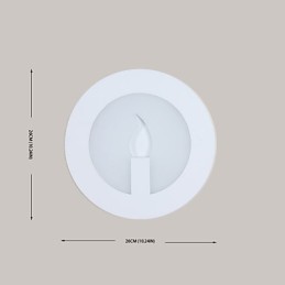 Lámpara de pared con función de pintura contemporánea moderna integrada para luz ambiental.