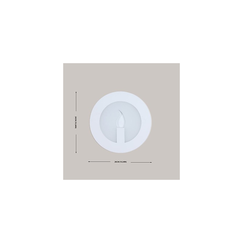 Lámpara de pared con función de pintura contemporánea moderna integrada para luz ambiental.