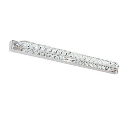 Lámpara de espejo larga de alta calidad para baño, lámpara de pared de metal y cristal.