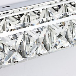 Lámpara de espejo larga de alta calidad para baño, lámpara de pared de metal y cristal.