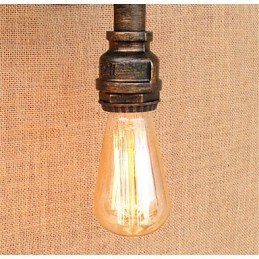 Apliques de pared con luz ambiental de estilo rústico de cabaña con pintura campestre