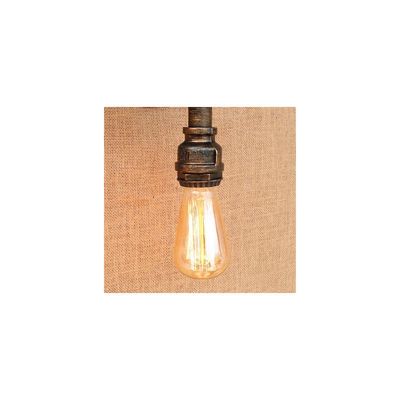 Apliques de pared con luz ambiental de estilo rústico de cabaña con pintura campestre