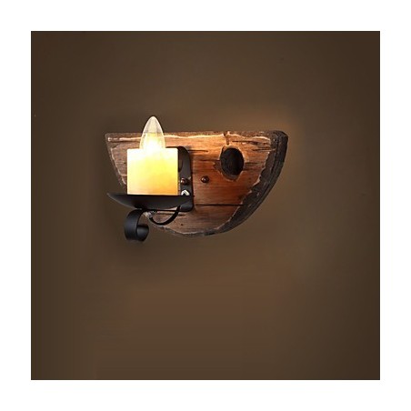 Apliques de pared con luz ambiental de estilo mini con pintura rústica de cabaña Apliques de pared con luz ambiental de estilo mini con pintura rústica de cabaña