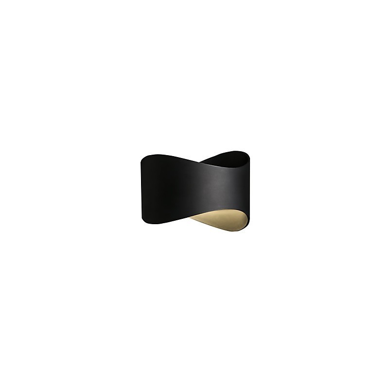 Aplique de pared con luz ambiental de estilo mini con acabado de óxido negro contemporáneo moderno