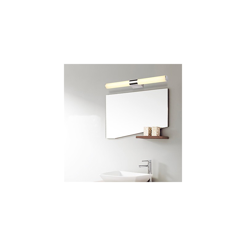 Lámpara de espejo de alta calidad, luces de baño, 85-265 V, luces de pared de acero inoxidable y acrílico, iluminación de maquillaje