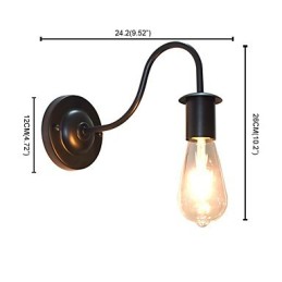Aplique de pared con luz empotrada, pintura clásica tradicional rústica de Lodge