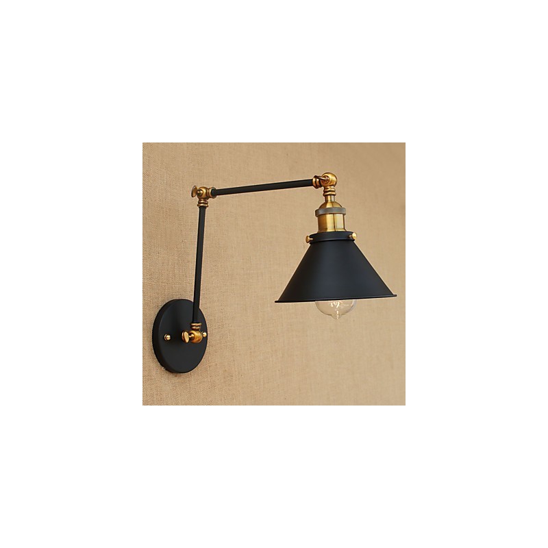 Aplique de pared de latón vintage industrial, lámpara de pared, iluminación para el hogar, decoración de interiores, aplique de pared