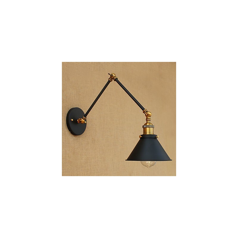 Aplique de pared de latón vintage industrial, lámpara de pared, iluminación para el hogar, decoración de interiores, aplique de pared