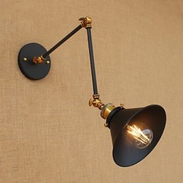 Aplique de pared de latón vintage industrial, lámpara de pared, iluminación para el hogar, decoración de interiores, aplique de pared