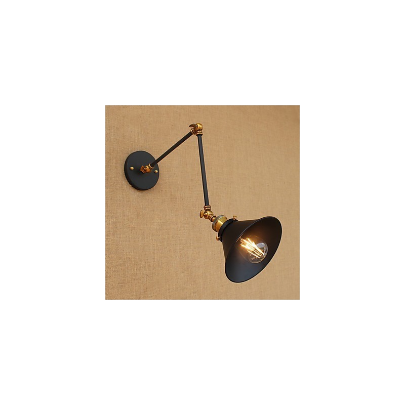 Aplique de pared de latón vintage industrial, lámpara de pared, iluminación para el hogar, decoración de interiores, aplique de pared