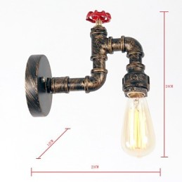 Apliques de pared con luz descendente de estilo mini, estilo rústico contemporáneo, estilo campestre, pintura retro