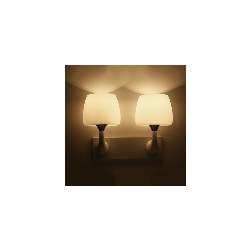 Apliques de pared con luz ambiental y protección ocular con pintura contemporánea moderna